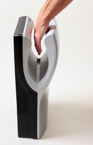 Saniflow® M14AB DUALFLOW® PLUS High-Speed Hands-In Hand Dryer – Black ABS, HEPA, ADA Compliant