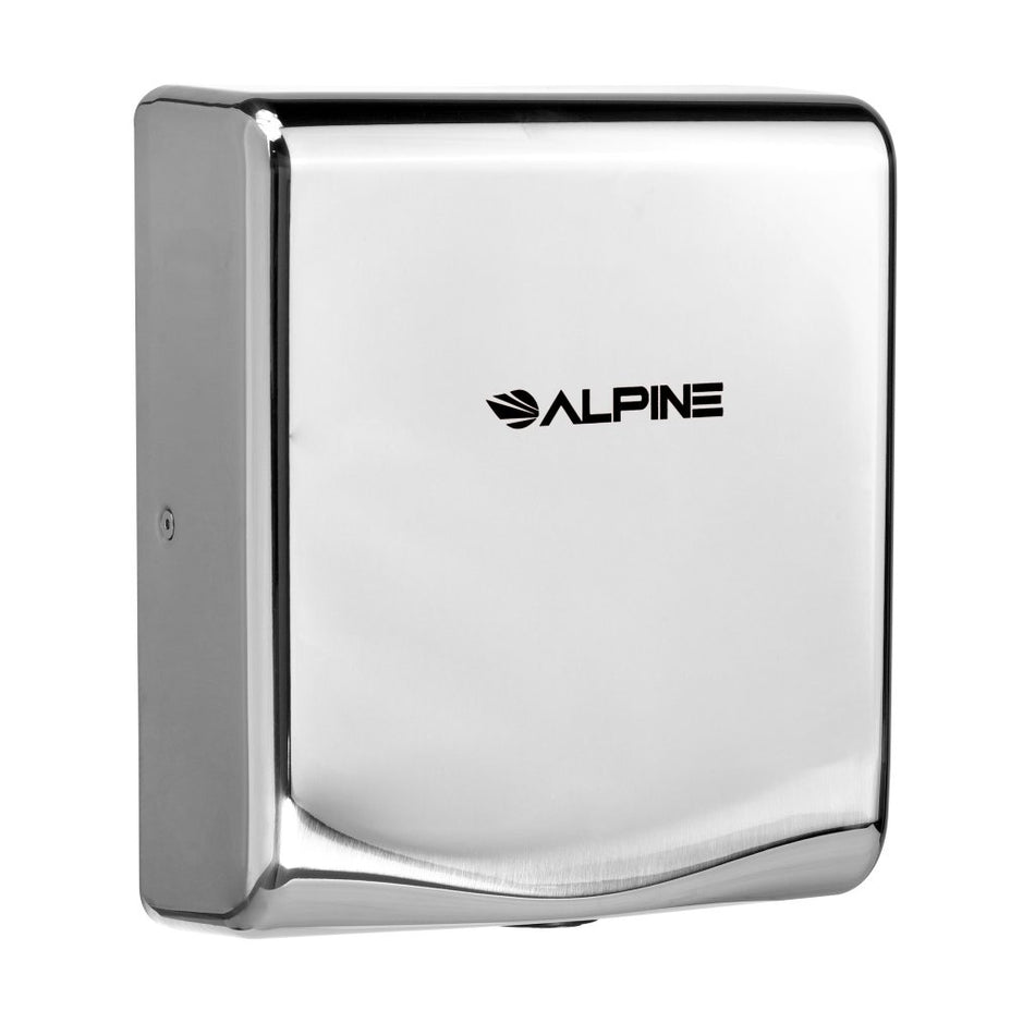 Alpine Industries Willow High Speed Commercial Hand Dryer – Chrome – 120V – ADA Compliant