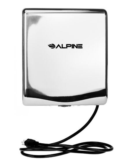 Alpine Industries Willow High Speed Commercial Hand Dryer – Chrome – 120V – ADA Compliant