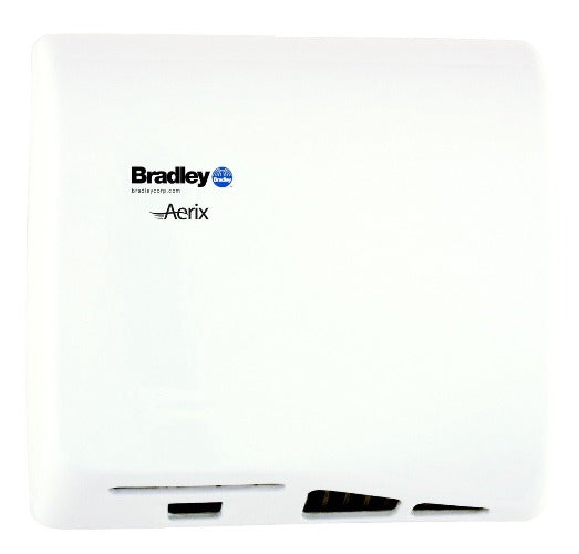 Bradley® 2902-28 Aerix ADA-Compliant Cast Iron Hand Dryer – White Porcelain
