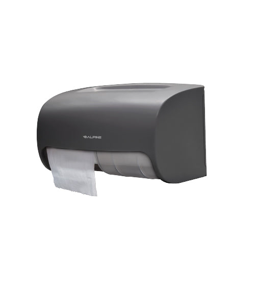Alpine Industries ALP452-GRY Side-by-Side Double Roll Toilet Tissue Dispenser