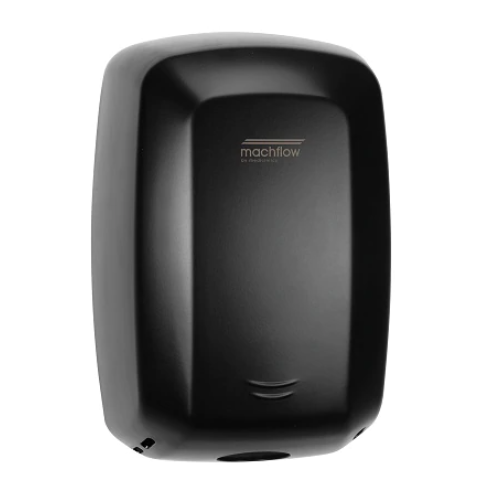 Saniflow® M09AB-UL MACHFLOW® Hand Dryer – Black Steel High-Speed Commercial