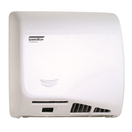 Saniflow® M06AF-UL SPEEDFLOW® Hand Dryer – Cast Iron White, ADA Compliant
