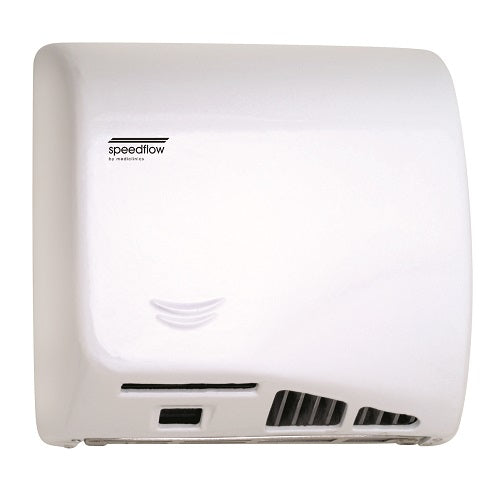 Saniflow® M06AF-UL SPEEDFLOW® Hand Dryer – Cast Iron White, ADA Compliant