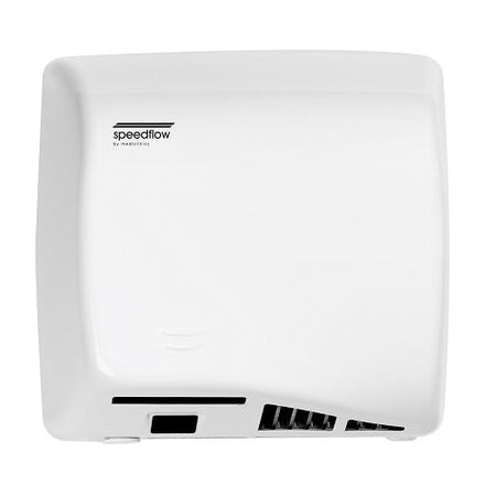 Saniflow® M17A-UL Speedflow® Plus Hand Dryer – White Epoxy Steel, HEPA, ADA Compliant
