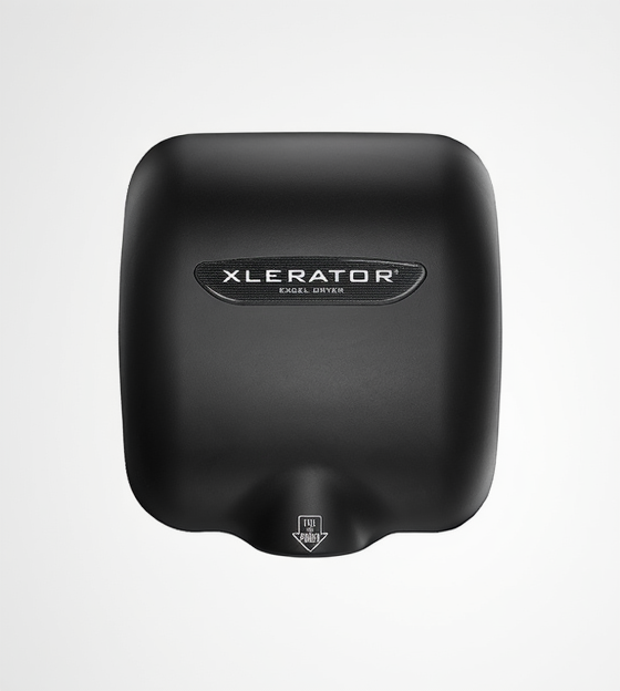 Excel Dryer XLERATOR® XL-SP (XL-BLH) Hand Dryer with HEPA Filter- Special Color MATTE BLACK on Zinc Alloy High Speed Automatic Surface-Mounted