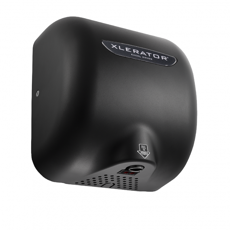 Excel Dryer XLERATOR® XL-SP (XL-BL) Hand Dryer - Special Color MATTE BLACK on Zinc Alloy High Speed Automatic Surface-Mounted