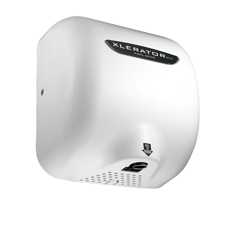 Excel Dryer XLERATOReco® XL-BWH-ECO (No Heat) Hand Dryer with HEPA Filter- White BMC (Bulk Molded Compound) High Speed  Automatic Surface-Mounted