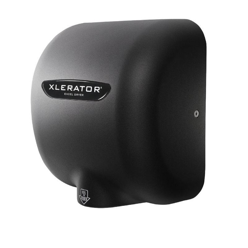 Excel Dryer XLERATOR® XL-GR Hand Dryer - Textured Graphite Epoxy on Zinc Alloy High Speed Automatic Surface-Mounted