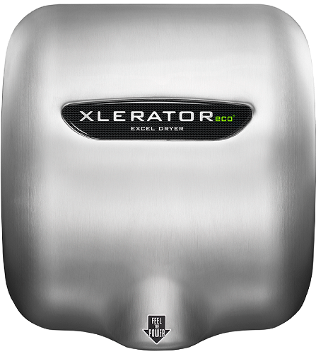 Excel Dryer XLERATOR® XL-SB-ECO (No Heat) Hand Dryer - Brushed Stainless Steel High Speed Automatic Surface-Mounted