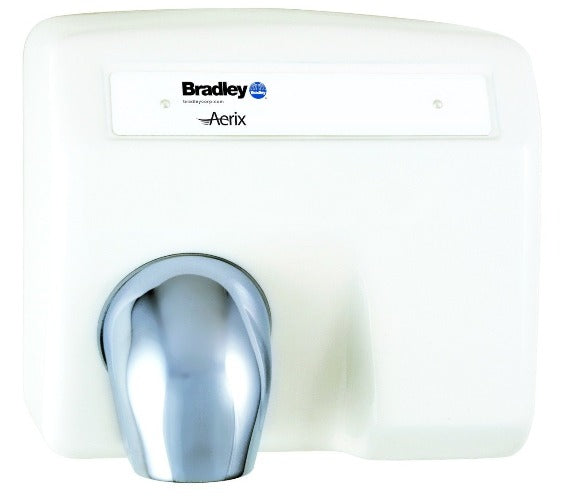 Bradley® 2903-28 Aerix Automatic Hand Dryer – Cast Iron White