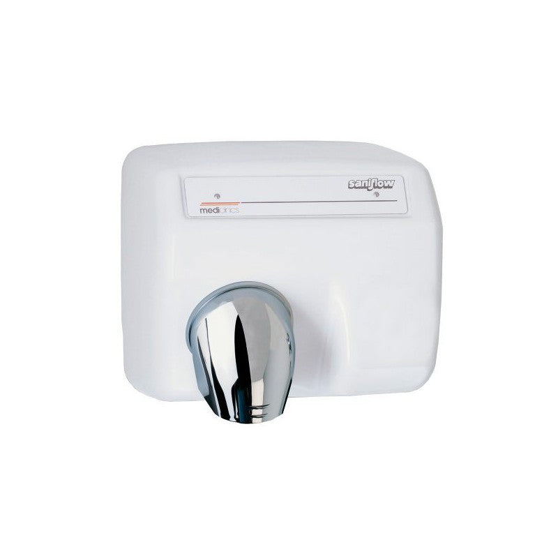Saniflow® E85A-UL AUTOMATIC Durable Hand Dryer - Cast Iron Cover with White Porcelain Enamel Finish