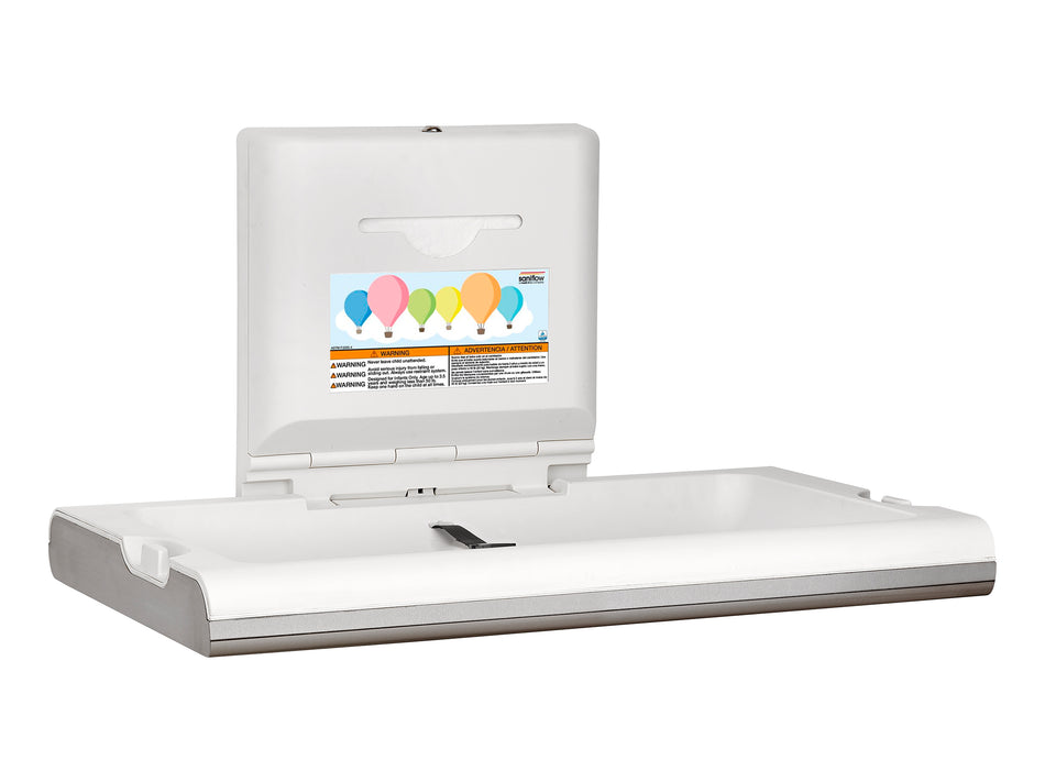 Saniflow CP0016HCS-ASTM BabyMedi® Stainless Steel Horizontal Baby Changing Station