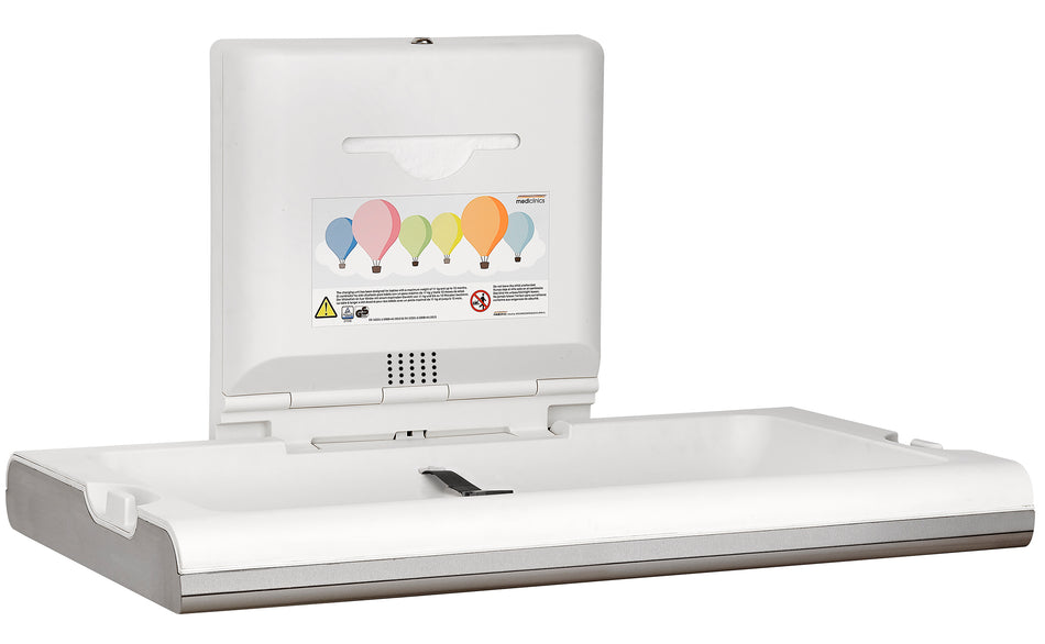 Saniflow CP0016HCS-I-ASTM BabyMedi® Horizontal Baby Changing Station with Ion Hygienic Technology