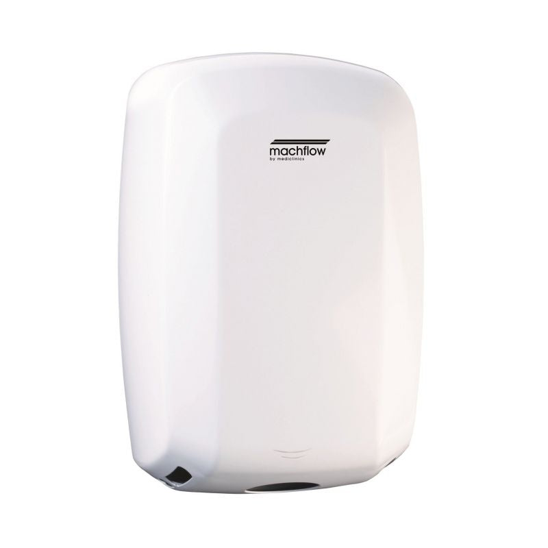 Saniflow® M09A-UL MACHFLOW Hand Dryer - White Epoxy on Steel High-Speed HEPA Ionizer Universal Voltage

