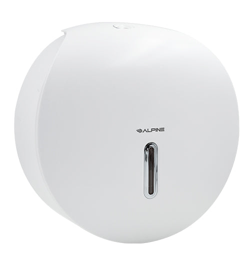 Alpine Industries ALP450-WHI Plastic Toilet Tissue Dispenser WHITE